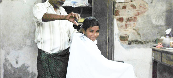 A Kerala Model Barber Shop