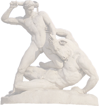 Theseus fighting the Minotaur