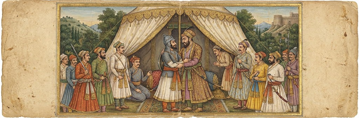 ഛത്രപതി ശിവാജി മഹാരാജാവും അഫ്സൽ ഖാനും