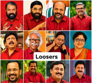 പരാജയപ്പെട്ട മന്ത്രിമാർ